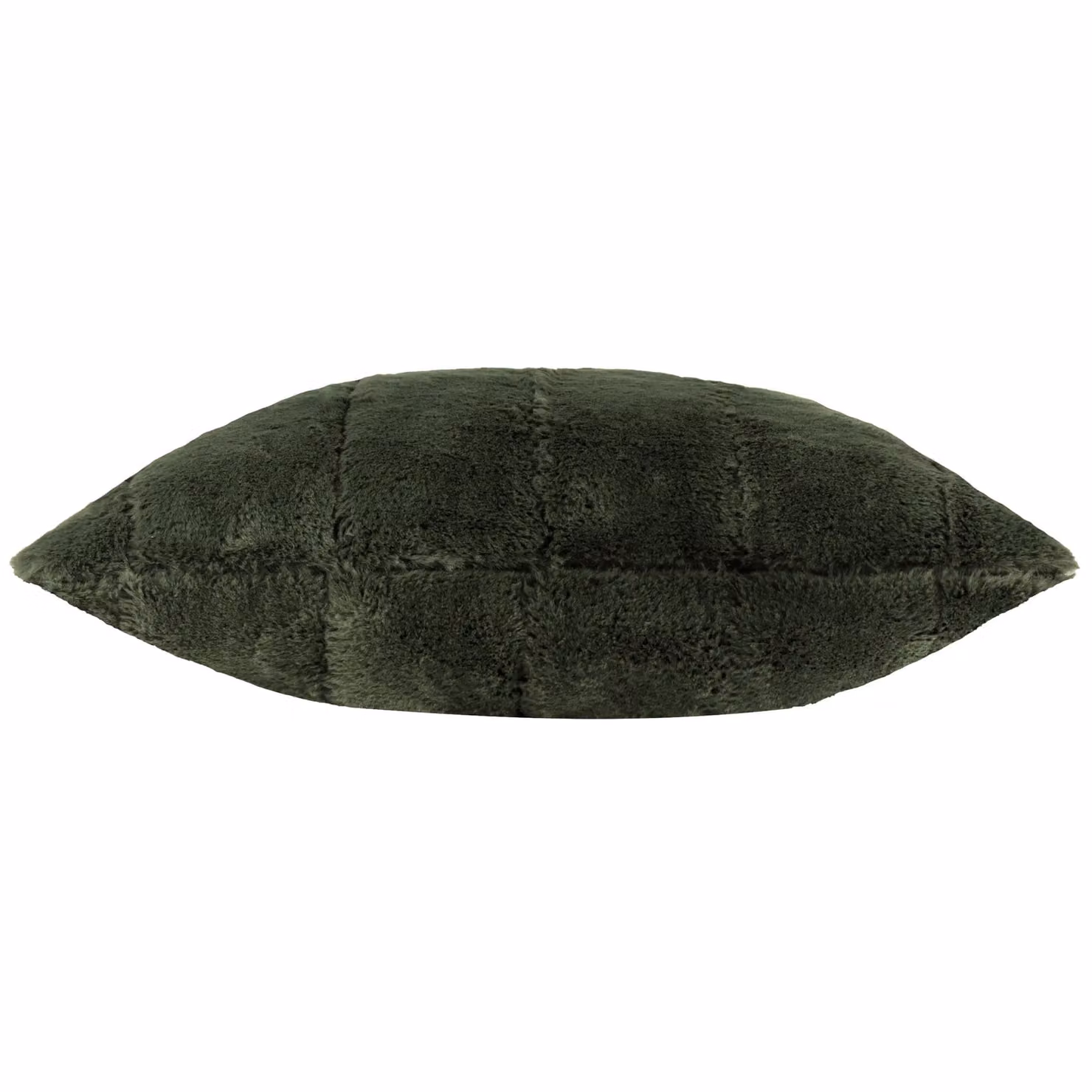 Paoletti Empress Faux Fur Velvet Decorative Cushion in Green and Brown, W/D/H: 55 x 55 x 55 cm – 3
