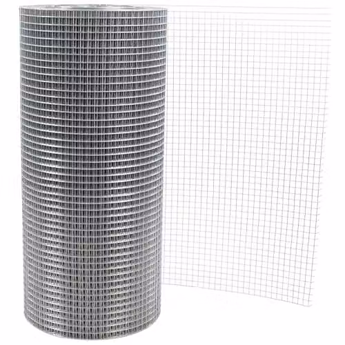 Actiaspet Hot-Dip Galvanised Steel Welded Wire Mesh, Silver, 15 m Roll – 1
