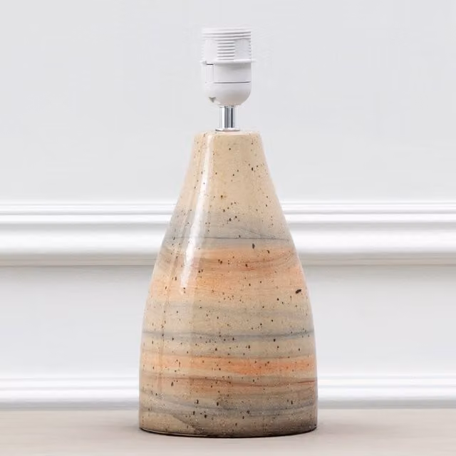 Voyage Maison Japura Ceramic Tabletop Lamp Base in Light Beige