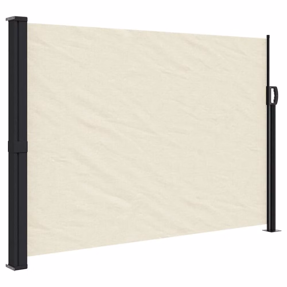 Berkfield Home Retractable Side Awning in Beige, W/H: 140 x 500 cm – 2