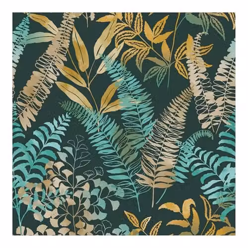 Graham & Brown Superfresco Easy Temptation Aqua Blue Botanical Floral Wallpaper, Width: 52 cm – 3