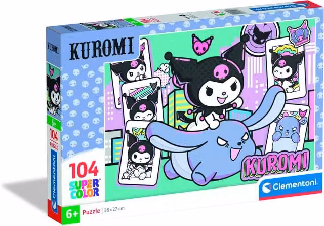 Clementoni Sanrio Kuromi 104 Piece Jigsaw Puzzle, Purple and Multicolour