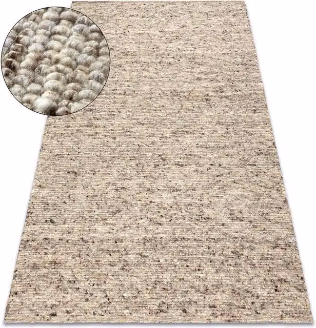 RugsX Nepal Woven Wool Rug in Beige, W/D: 120 x 170 cm – 1