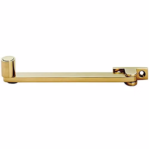 Loops Roller Arm Window Stay in Polished Brass with 138mm Arm Length
