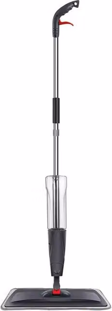 FLAVORA Grey Multi-Surface Spray Mop with Refillable Microfibre Head, 700ml – 1