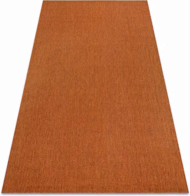 RugsX Orange Plain Rectangular Flat Rug, W/D: 120 x 170 cm – 1