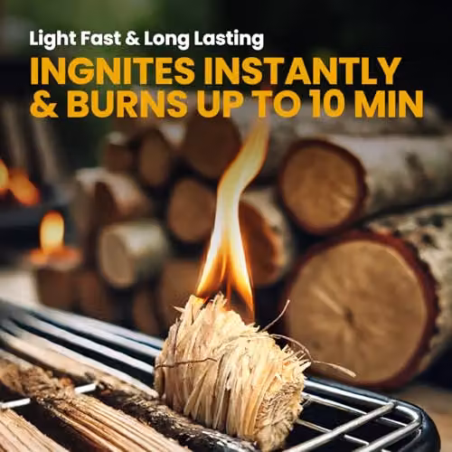 Ecoblaze 1000 Natural Firelighters, 5 x 200 Box, Odourless Wood Starters for Log Burners, Fire Pits and BBQs – 3