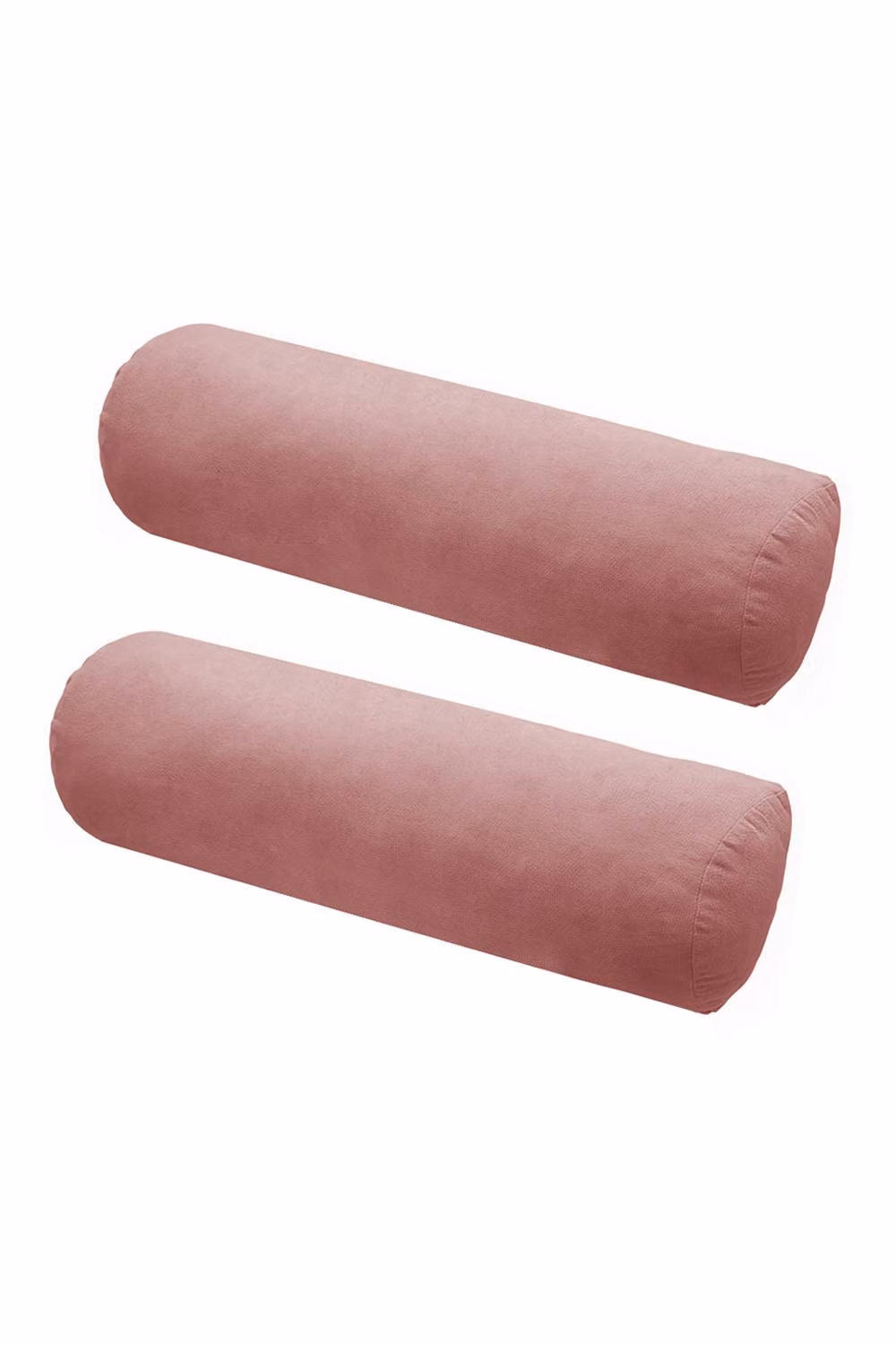 Living and Home Pink Chenille Wedge Headboard Pillow Set with Removable Cover and 2 Bolster Pillows – 4