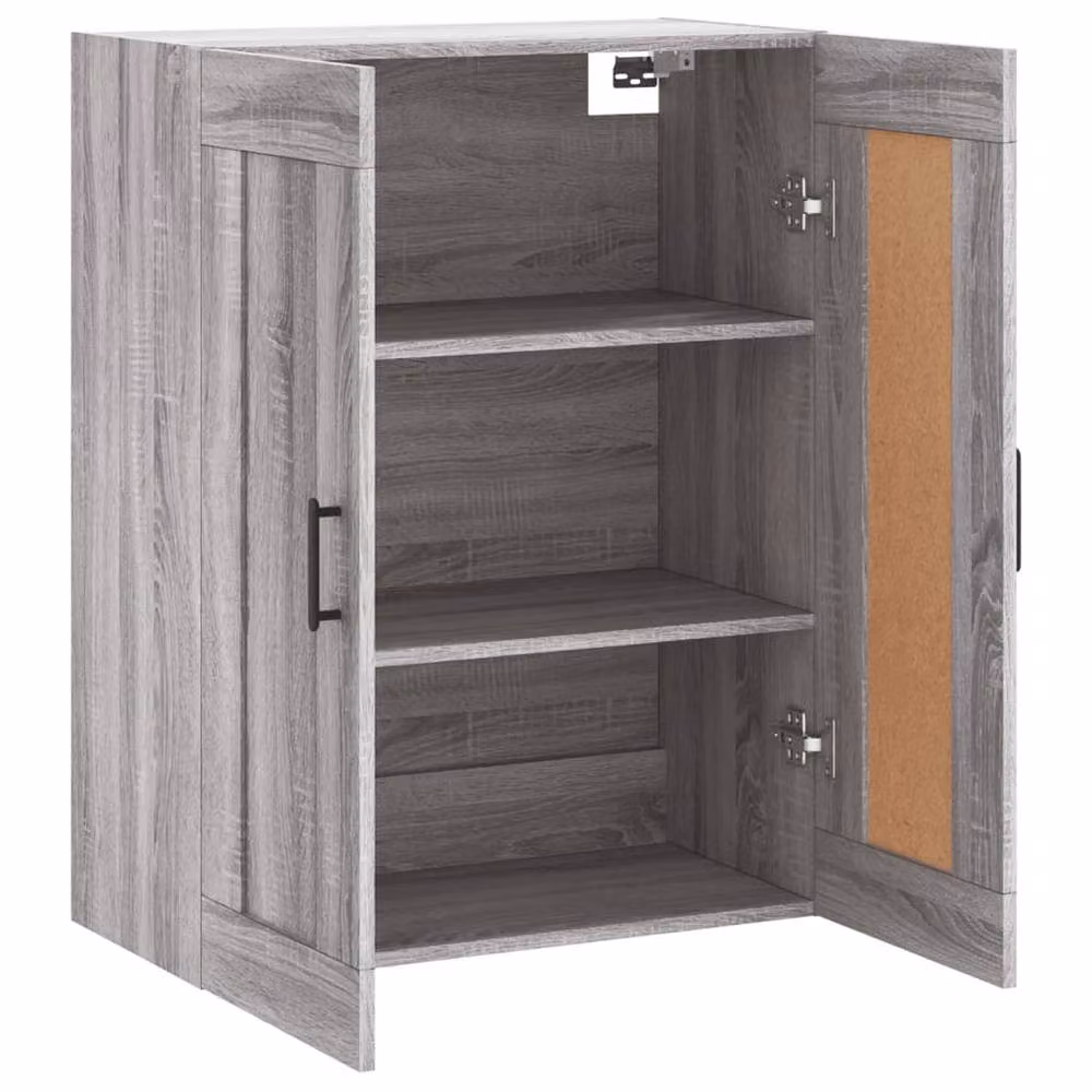 Berkfield Home Wall Mounted Cabinet in Grey Sonoma, W: 69.5 cm, D: 34 cm, H: 90 cm – 3
