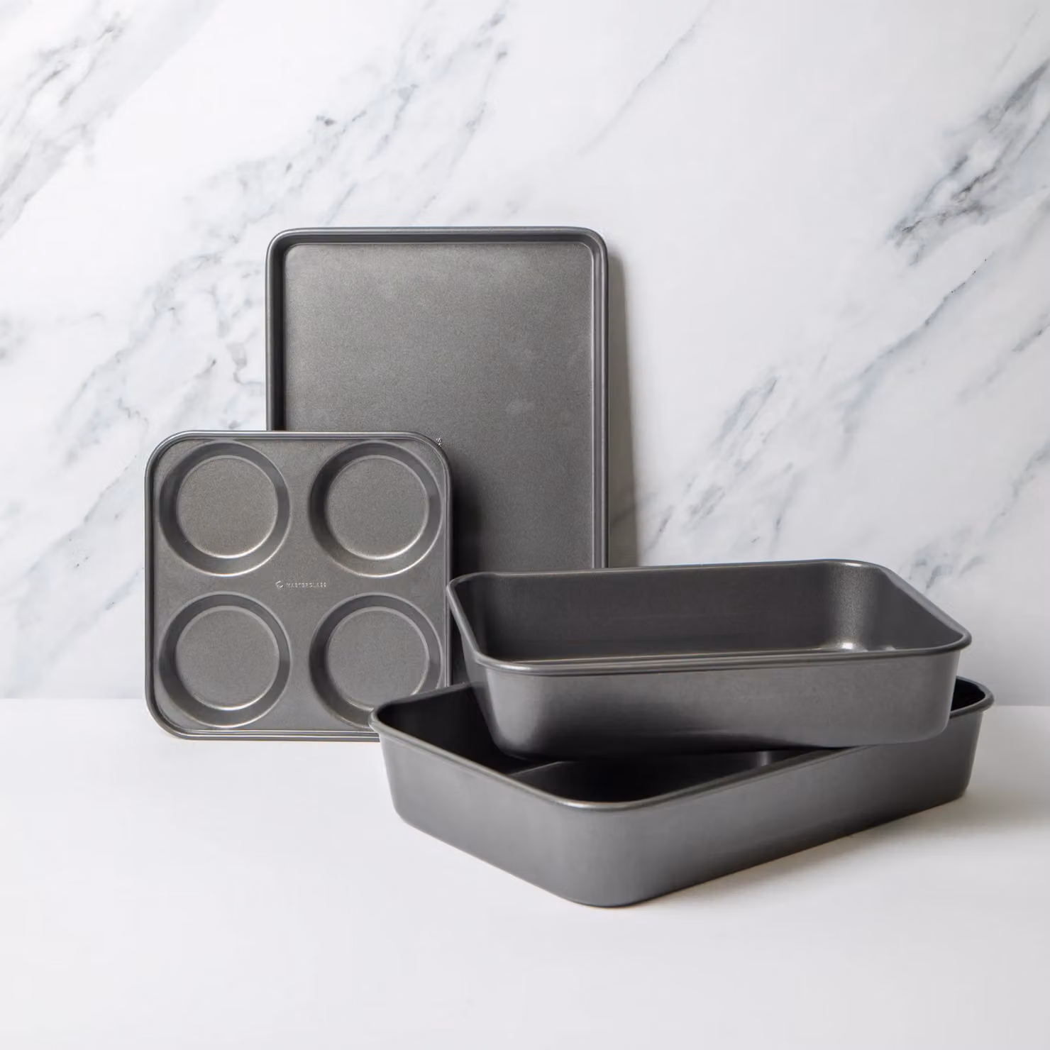 MasterClass 4-Piece Non-Stick Bakeware Set in Grey – 2