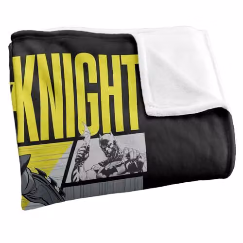 Warner Bros. Batman The Caped Crusader Super Soft Silky Touch Fleece Throw Blanket, Multicolour, W: 91.44 cm x L: 147.32 cm – 2