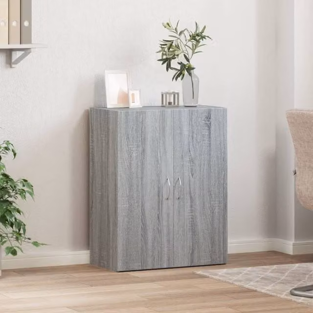 Berkfield Home Durable File Cabinet in Grey Sonoma, W/D/H: 60 x 32 x 77.5 cm – 1