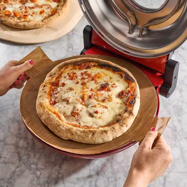 Cooks Professional Set of 6 Non-Stick Pizza Baking Sheets, Brown