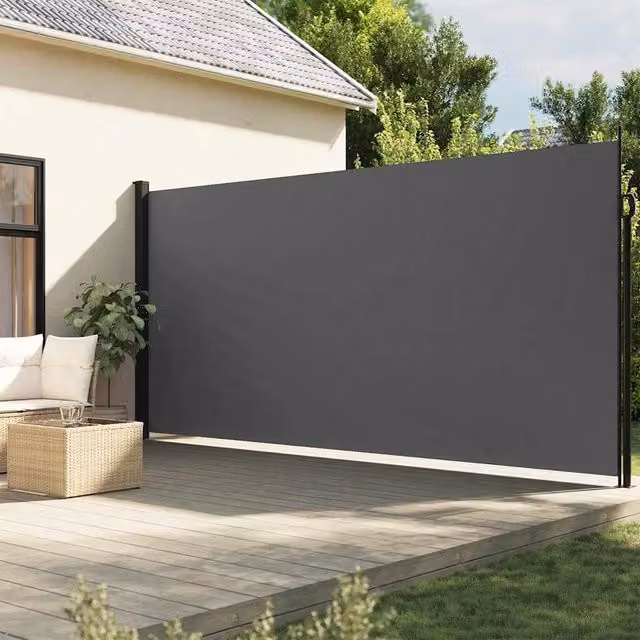 Berkfield Home Retractable Side Awning in Anthracite, W/H: 300 x 220 cm