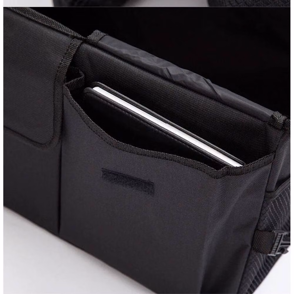 VOGREX Foldable and Portable Car Boot Organiser in Black – 4