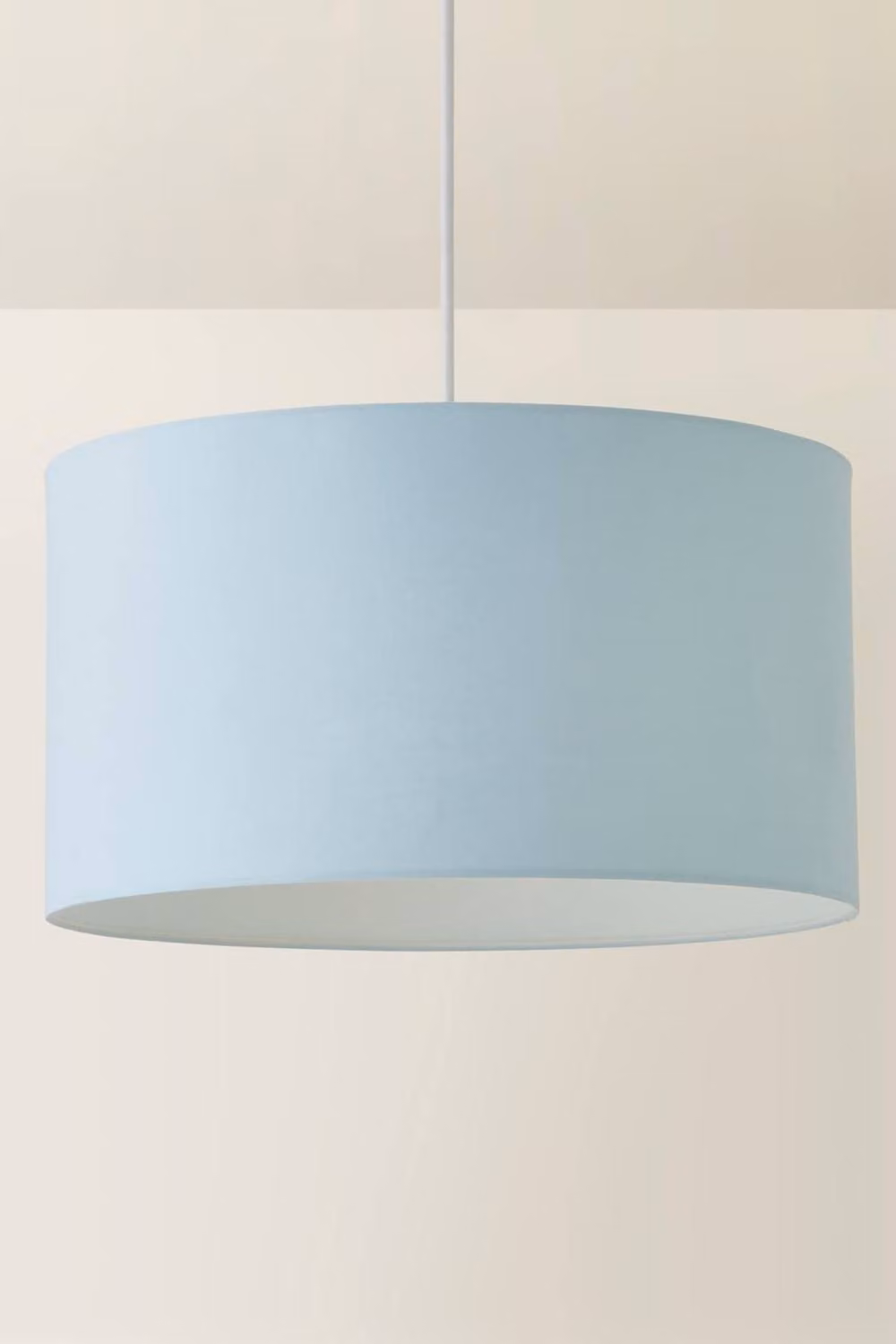 ValueLights Reni Blue Fabric Drum Ceiling Lamp Shade, Diameter: 45 cm – 2