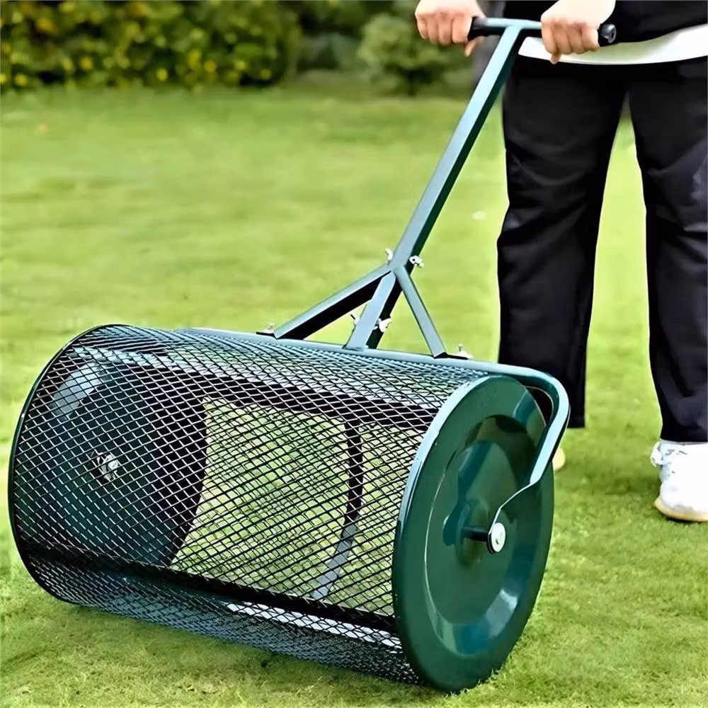 SPETLEK 75L Manual Spreader Roller for Garden Lawn Compost and Top Dressing in Green – 3