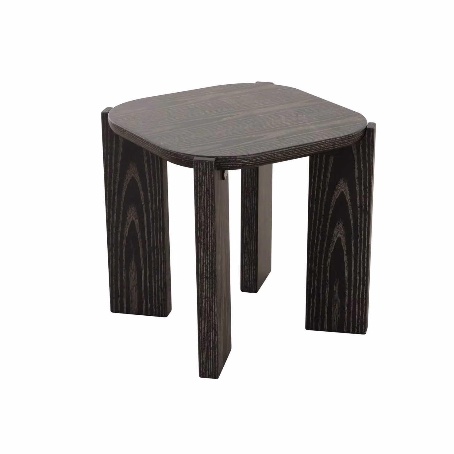 Dome Deco OSLO Modern Black Wood Side Table