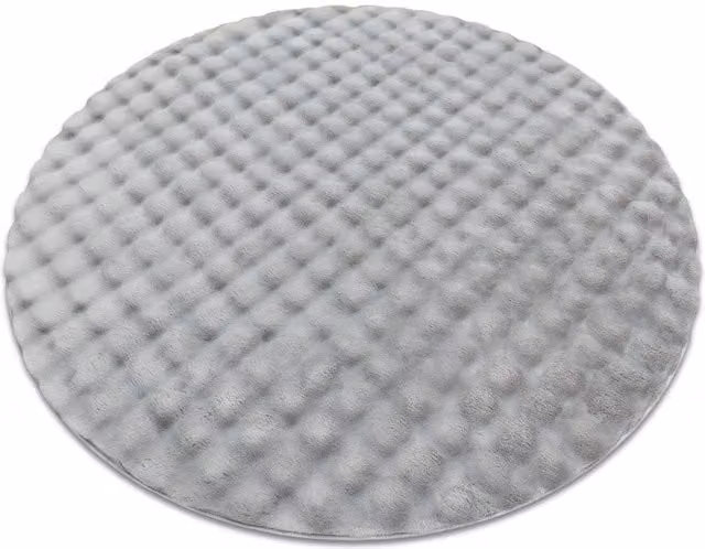 RugsX Bubble Rug in Silver, Diameter: 160 cm – 1