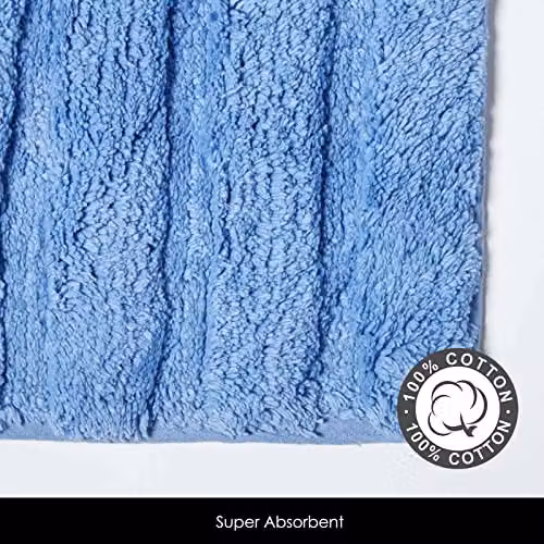 Homescapes Spa Supreme Luxury Pedestal Mat in Blue, 50 x 55 cm – 3