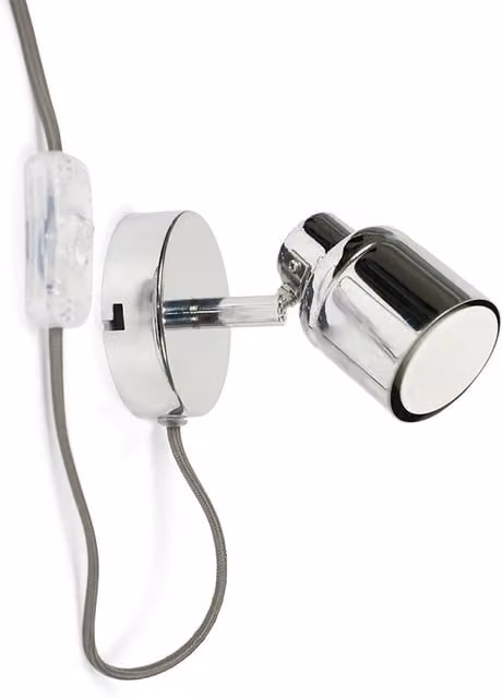 ValueLights Adjustable Chrome LED Indoor Wall Spotlight for Reading and Task Lighting