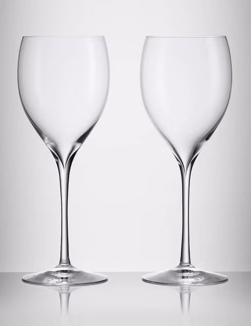 Waterford Elegance Set of 2 Clear Crystal Wine Glasses
