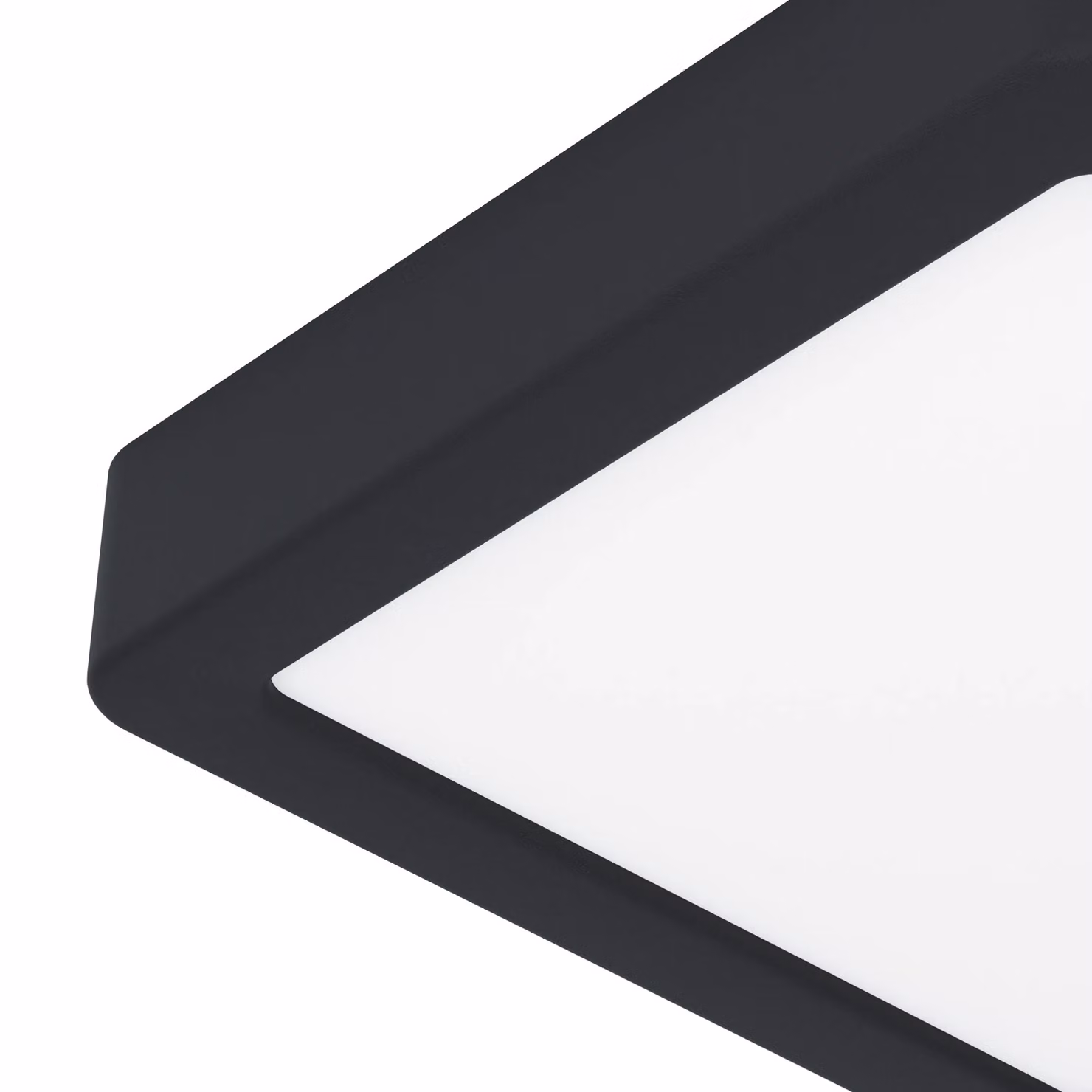 Eglo Fueva 6 Ultra-Slim Tri-Colour Square LED Ceiling Light, Black – 3