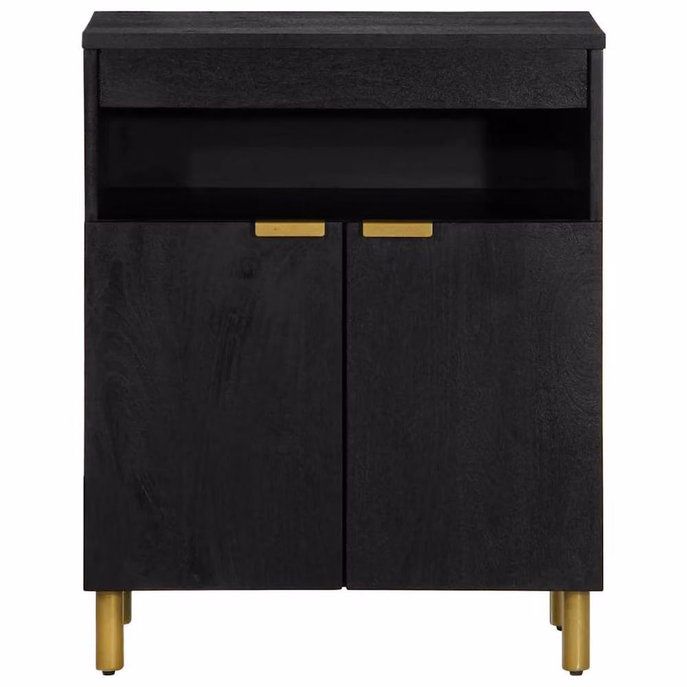 Berkfield Home Modern Black Matt Sideboard, W/D/H: 60 x 33 x 75 cm – 2