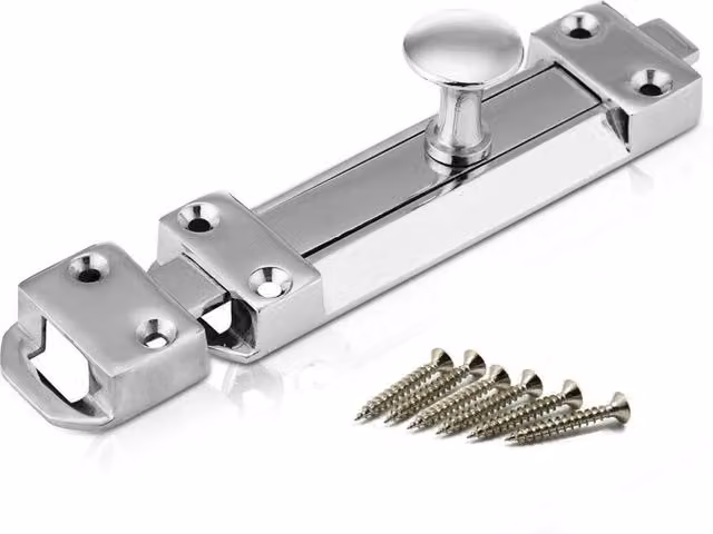 Spetlek Chrome Bathroom Door Lock in Silver – 1