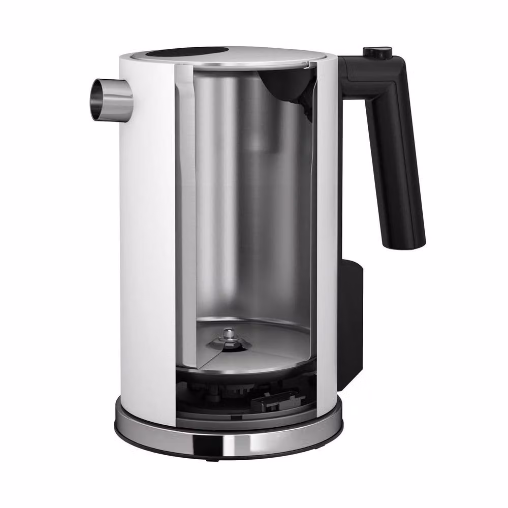 Graef White Electric Kettle with 1.2 l Capacity, Stainless Steel, Removable Tank and Limescale Filter – 2