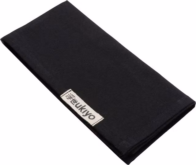 Ukiyo Black Cotton Napkins Set of 4 – 1