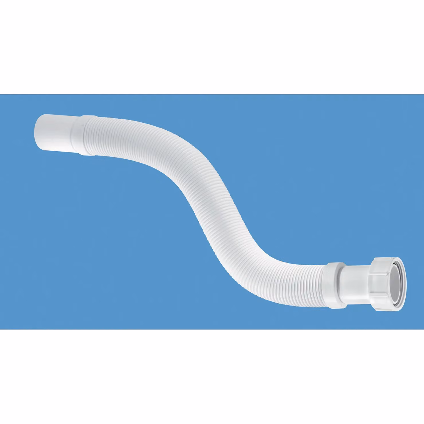 McAlpine FLEXCON2-LN 1.5 inch Flexible Plastic Connector with Universal x BSP Coupling Nut in White – 2