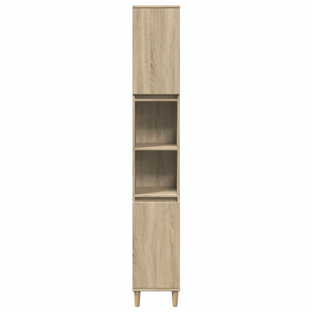 Berkfield Home 3 Piece Brown Sonoma Oak Bathroom Furniture Set – 2