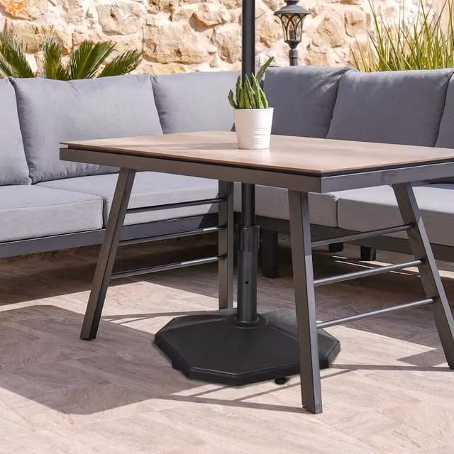 Outsunny Black Freestanding Patio Parasol Base and Outdoor Umbrella Stand