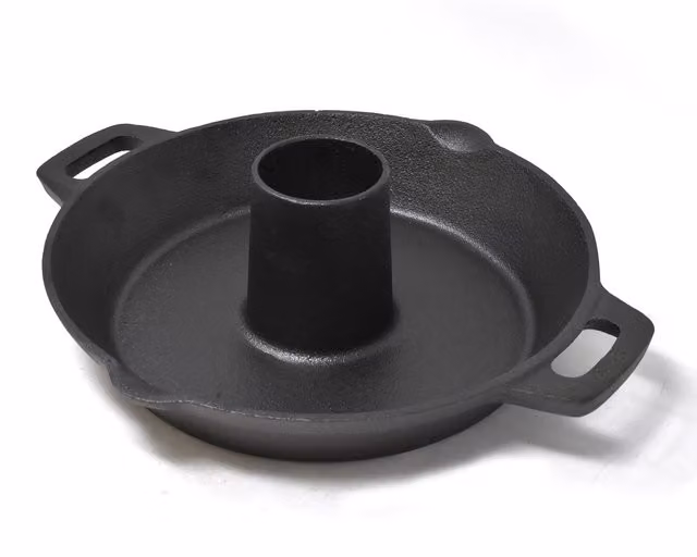 Joeji's Kitchen Cast Iron Vertical BBQ and Oven Chicken Roaster Stand, Black