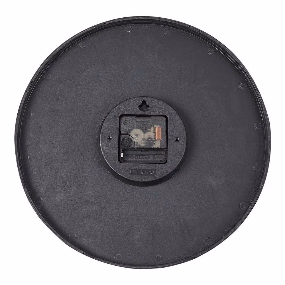 Kelvenix Black Silent Non-Ticking Round Quartz Wall Clock, Diameter: 30 cm – 2