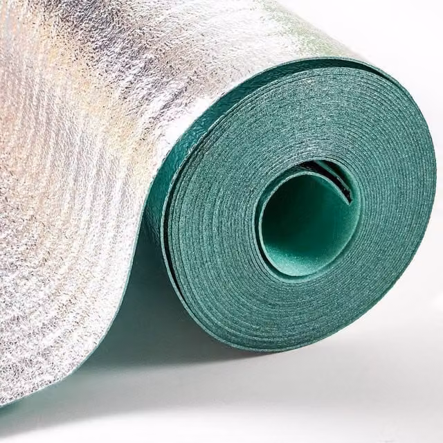 Vinyl Flooring UK 3mm Silver Foil Laminate Underlay with Damp Proof Membrane, 45m2 – 1