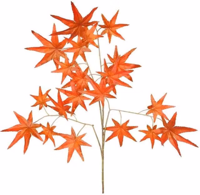 KDMD Essential Red Autumn Maple Tabletop Floral Decoration