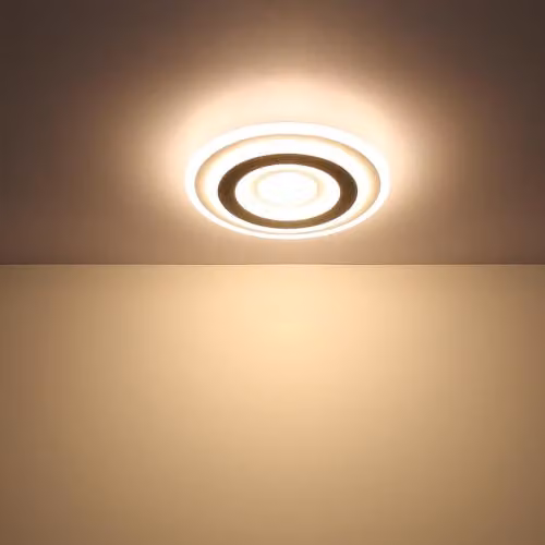 Globo Lighting Netlighting Round LED Ceiling Light with Remote Control and Dimming Function, White or Grey – 4