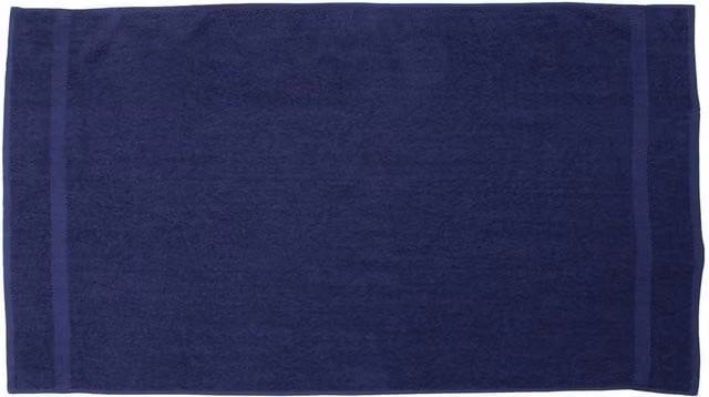 Towel City Classic Blue Cotton Terry Bath Towel with Hanging Loop – 1