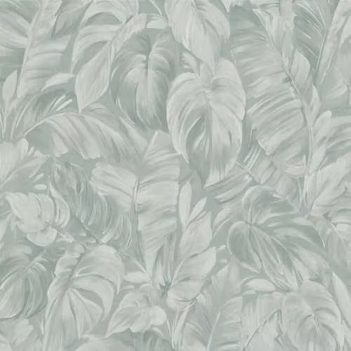 Erismann Abode Play of Light Palm Leaf Sage Green Botanical Floral Wallpaper