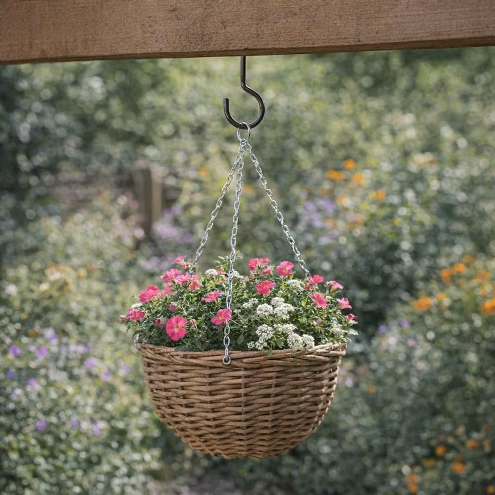 Tom Chambers Large Metal Screw-in Garden J Hook in Black – 2