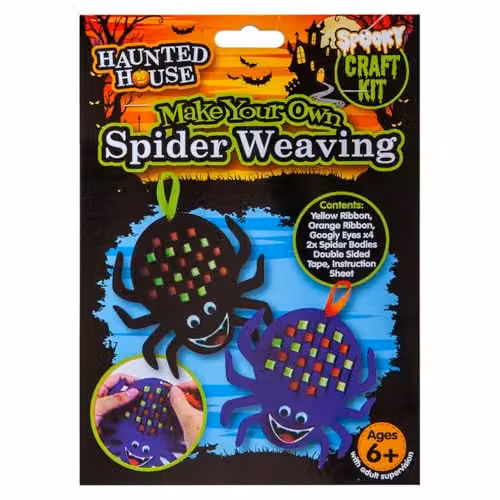 VFM e-Store Halloween Spider Felt Weaving Craft Kit, Multicolour – 3