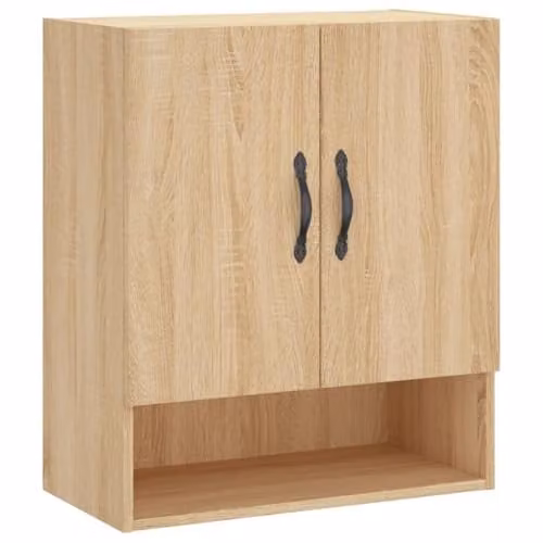 vidaXL Modern Wall Mounted Cabinet in Sonoma Oak, W/D/H: 60 x 31 x 70 cm – 1
