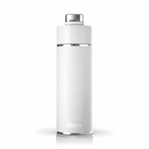 Ninja Thirsti Vacuum Insulated Stainless Steel Water Bottle and Flask with Leak-Proof Screw Lid, White, 700 ml