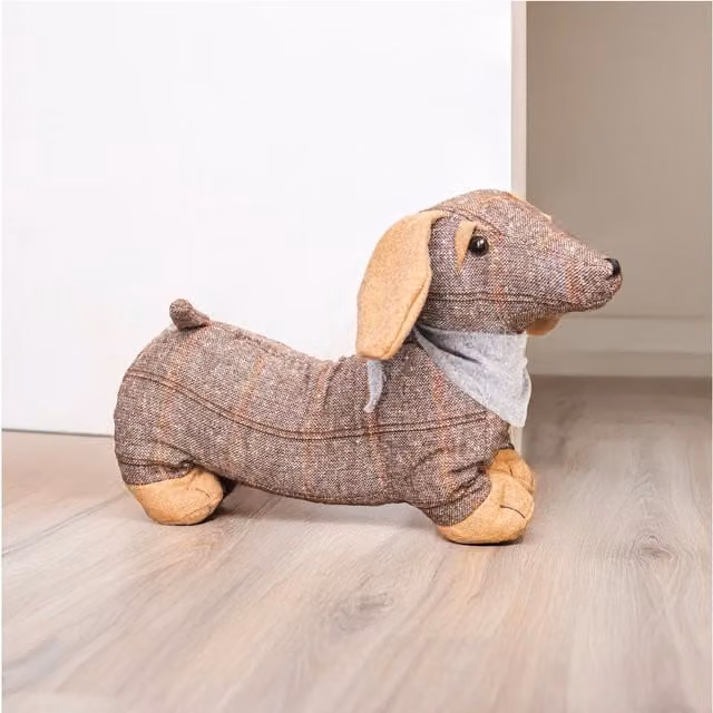 Marco Paul Brown Rustic Novelty Animal Freestanding Textile Doorstop – 1