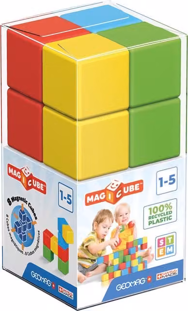 Geomag Multicolour and Green Connecting Blocks