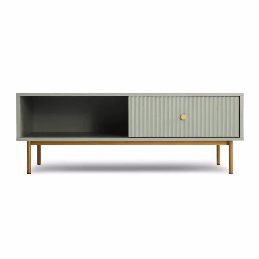 Home Garden Direct Modern Rectangular Coffee Table with Drawer in Sage Green – 2