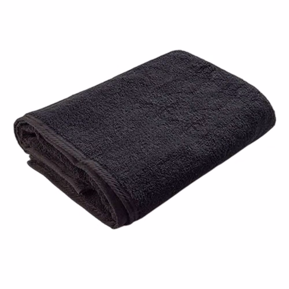 ARTG Black Cotton Terrycloth Beach Towel with Border – 2