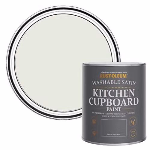 Rust-Oleum Green Scrubbable Kitchen Cupboard Paint in Satin Finish - Sage Mist 750ml – 1